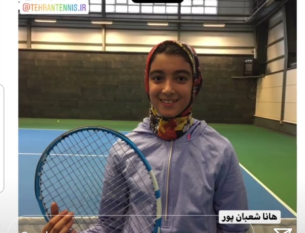 انتخاب هانا شعبان پور به عنوان نایب قهرمان تنیس کشوری
